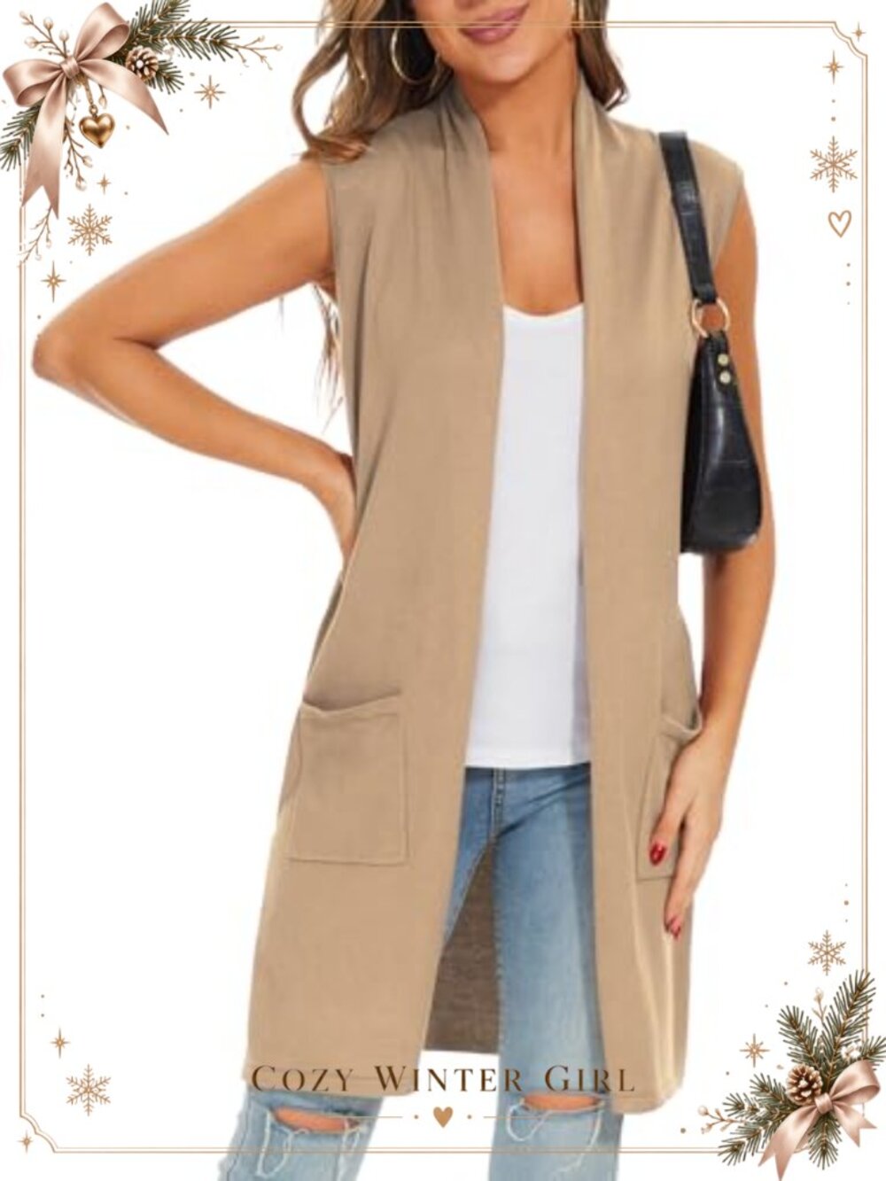 Open Front Cardigan Striped Batwing Sleeve Oversized Knit Sweater Coat with